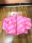 ML Pink Barbie Bubble Crop Jacket