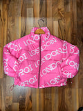 ML Pink Barbie Bubble Crop Jacket