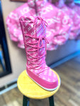 ML Pink Barbie Moon Boots